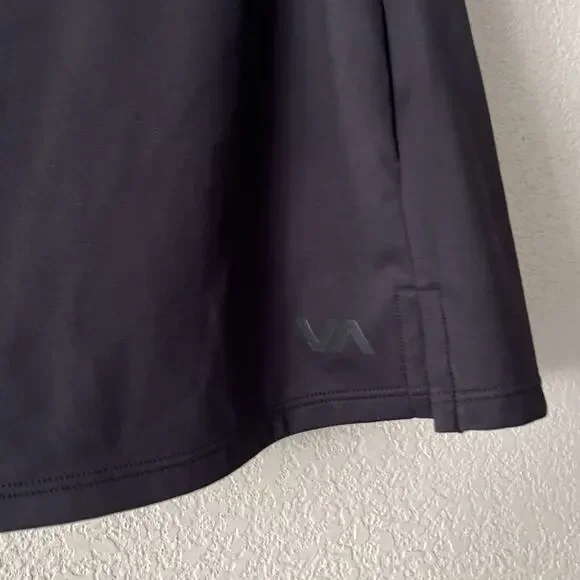 RVCA VA Essentials Tennis Skirt Black Medium Athleisure Pickle Ball Athleisure